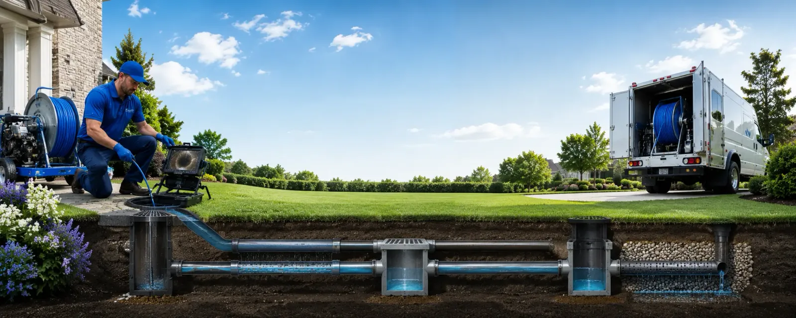 Outdoor drain cleaning information for Liverpool, PA